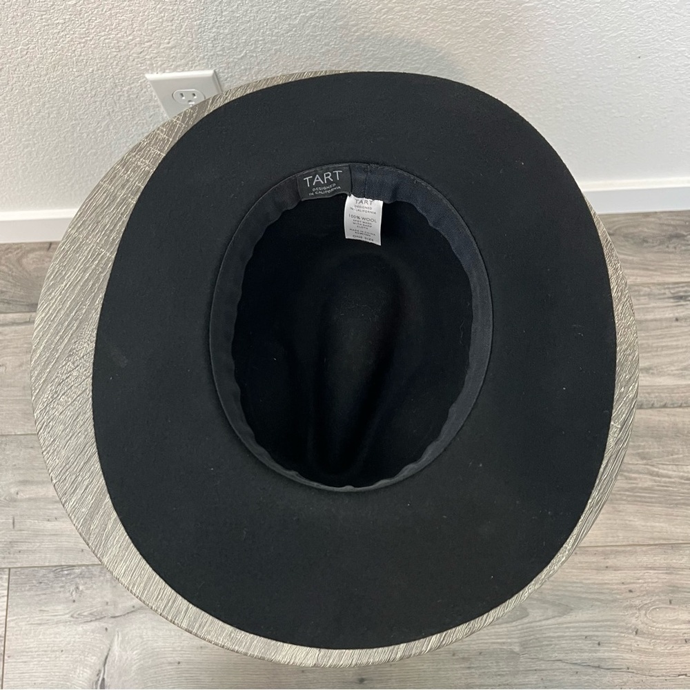 Tart Black Wool Western Boho Braided Detail Hat - Picture 4 of 12